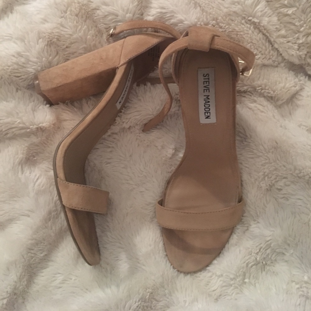 Steve Madden Tan Block Heel Sandals